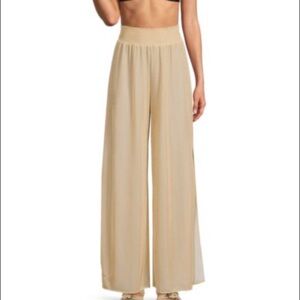 NWT Ramy Brook Gold on Gold Pleated Athena Pants